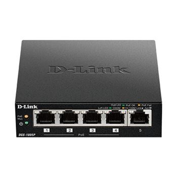 Picture of D-Link DGS-1005P 5-Port Gigabit Unmanaged Switch with 4 PoE Ports