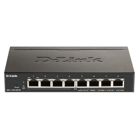 Picture of D-Link DGS-1100-08PV2 8-Port Gigabit PoE EasySmart Switch