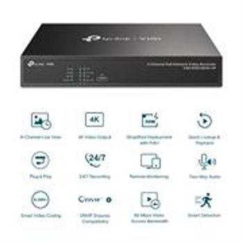 Picture of TP Link VIGI NVR1004H-4P 4 Channel PoE Network Video Recorder