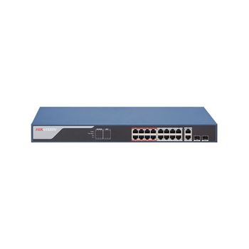 Picture of Hikvision L2 Smart Managed 16 100M POE 2X100MM Combo Port