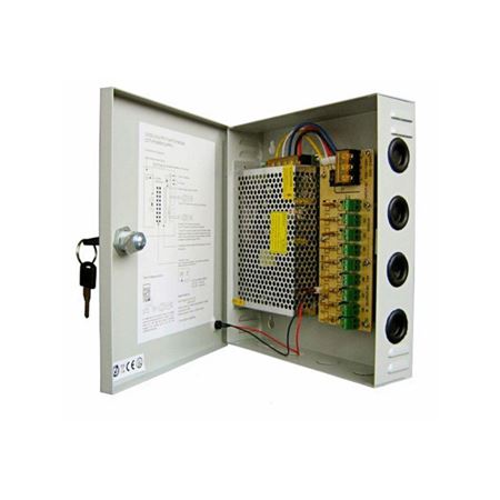 Picture of PinnSec 18-Way 10-12V 25A DC Switch Mode Power Supply