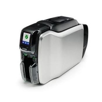 Picture of Zebra ZC300 Single-Sided ID Card Printer Kit, USB + Ethernet, with Cards and Ribbon