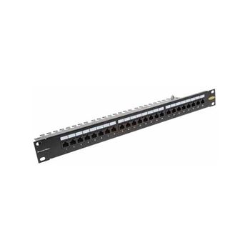 Picture of Zone 24-Port CAT6 Populated 1U Black Patch Panel
