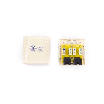 Picture of Zone CAT5e RJ45 White Single Box Network Outlet