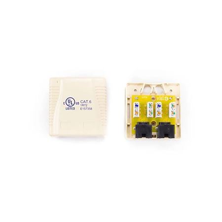 Picture of Zone CAT5e RJ45 White Single Box Network Outlet