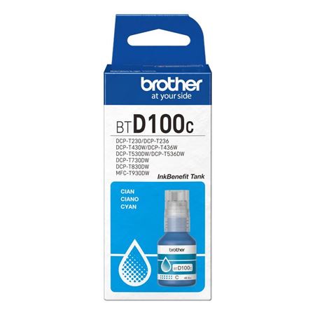 Picture of Brother BTD100C Cyan Ink Bottle (5,000 Pages) for MFC-T930DW / DCP-T830DW / DCP-T730DW