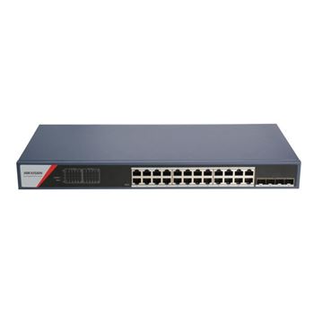 Picture of Hikvision 24 Port Gigabit Smart PoE Switch 2 Gigabit Fiber Ports