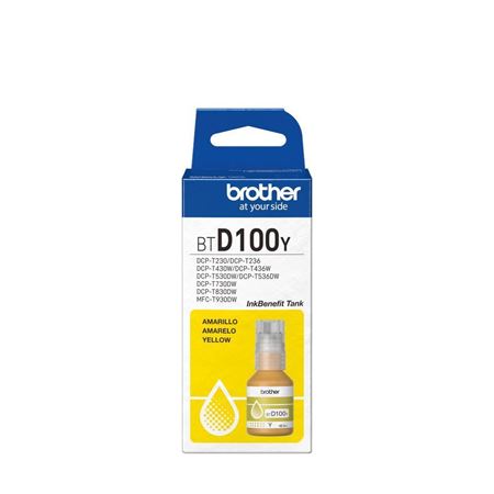 Picture of Brother BTD100Y Yellow Ink Bottle (5,000 Pages) for MFC-T930DW / DCP-T830DW / DCP-T730DW