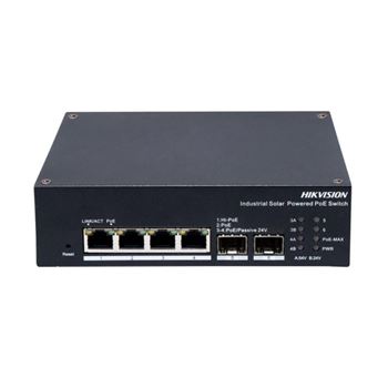 Picture of Hikvision 4 Port Gigabit Smart Managed Industrial Solar PoE Switch