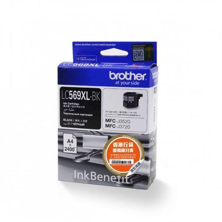 Picture of Brother LC569XLBK Black Ink Cartridge (2,400 Pages) for MFC-J3520 / MFC-J3720