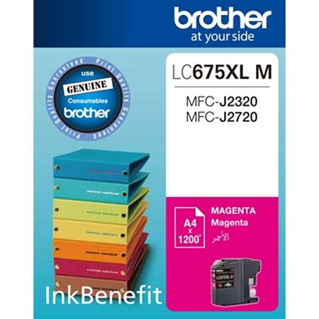 Picture of Brother LC675XLM Magenta Ink Cartridge (1,200 Pages) for MFC-J2320 / MFC-J2720