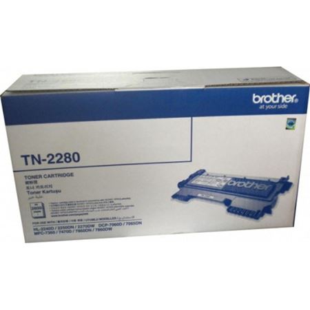 Picture of Brother TN-2280 Black Toner (2,600 Pages) for HL-2240D / HL-2270DW / MFC-7360 / MFC-7860DW