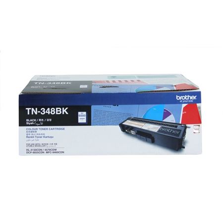 Picture of Brother TN-348BK Black High Yield Toner (6,000 Pages) for HL-4570CDW / HL-4150CDN