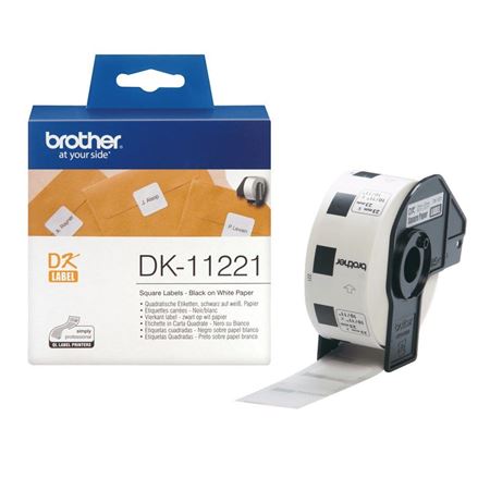 Picture of Brother DK-11221 23mm Square Label 1000 Labels per Roll