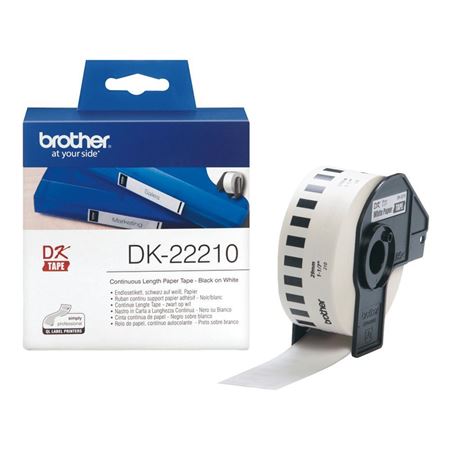 Picture of Brother DK-22210 White Paper Thermal 29mm x 30.48m
