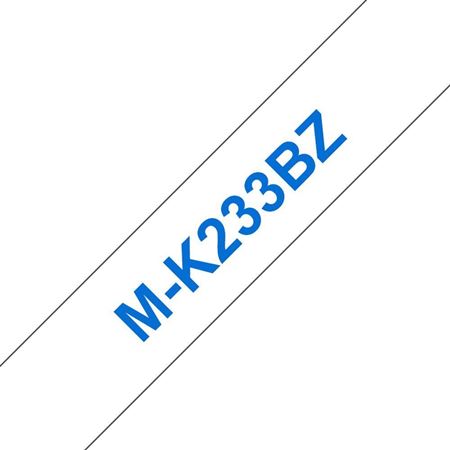Picture of Brother MK233B 12mm Blue on White Non-Laminated Label Tape 8m (PT-M95)