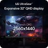 Picture of LG UltraGear 32" QHD IPS Gaming 200Hz 1ms G-Sync FreeSync Premium Monitor 32G620B-B