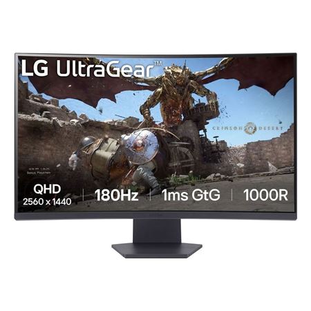 Picture of LG UltraGear 32" QHD VA Curved Gaming 180Hz 1ms Monitor 32GS60QC-B