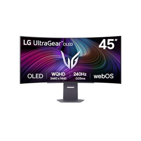 Picture of LG UltraGear 45" WQHD OLED Curved Smart 240Hz 0.03ms G-Sync FreeSync Premium Monitor 45GX90SA-B