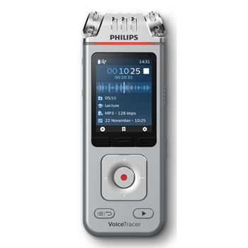 Picture of Philips VoiceTracer DVT4115 Audio Recorder for Lectures 3 Mics 8GB App Control