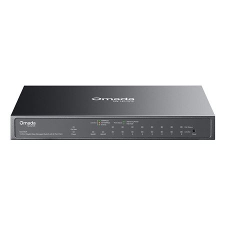 Picture of TP-Link Omada ES210GP 10-Port Gigabit Easy Managed Switch with 8-Port PoE+