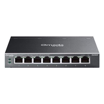 Picture of TP-Link Omada ES208GP 8-Port Gigabit Easy Managed Switch with 8-Port PoE+