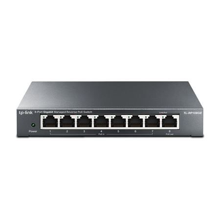 Picture of TP-Link Omada RP108GE 8-Port Gigabit Managed Reverse PoE Switch