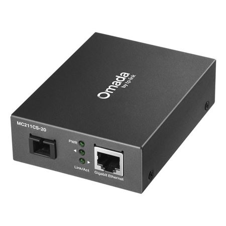 Picture of TP-Link MC211CS-20 Gigabit RJ45 to Single-mode SC WDM Media Converter 20km