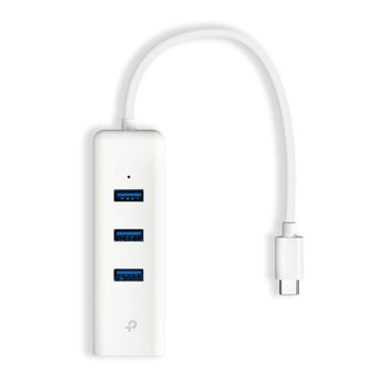 Picture of TP-Link UE330C USB-C to Gigabit Ethernet Adapter with 3-Port USB 3.0 Hub