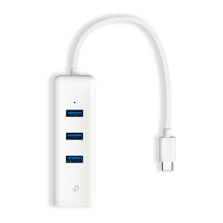 Picture of TP-Link UE330C USB-C to Gigabit Ethernet Adapter with 3-Port USB 3.0 Hub