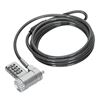 Picture of Targus DEFCON 3-in-1 Combination Cable Lock, Resettable, Universal Head