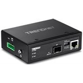 Picture of TrendNet Hardened Industrial 100/1000Base-T to SFP Media Converter
