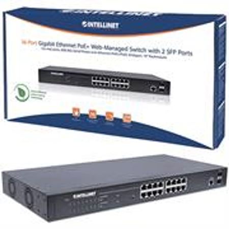 Picture of Intellinet 16-Port Gigabit Ethernet PoE+ Switch