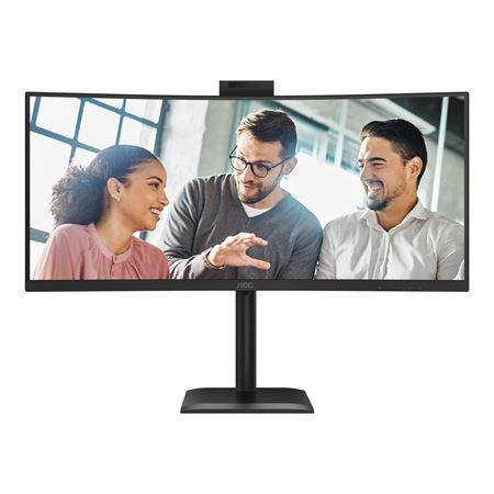 Picture of AOC CU34E4CW 34" Curved WQHD 120Hz USB-C Monitor with Webcam