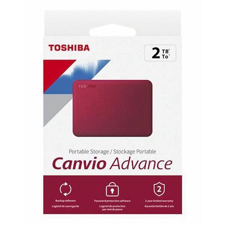 Picture of Toshiba Canvio Advance 2TB 2.5" USB 3.2 Portable Hard Drive - Red