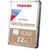 Picture of Toshiba N300 12TB 3.5" SATA NAS Hard Drive 7200RPM