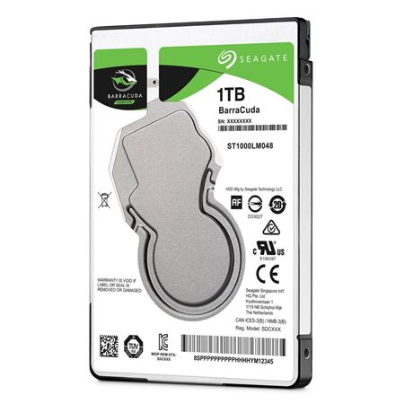 Picture of Seagate BarraCuda 1TB 2.5" SATA Laptop Hard Drive 7mm