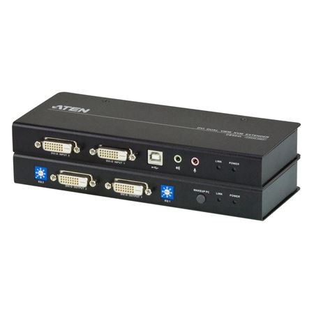 Picture of ATEN CE604 USB DVI Dual View KVM Extender over Cat 5