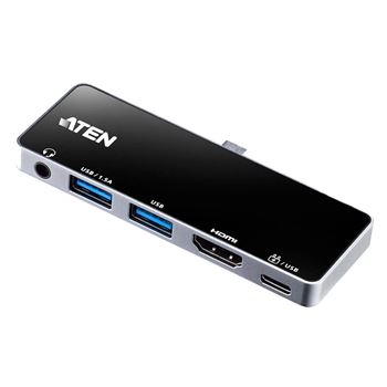 Picture of ATEN UH3238 USB-C 5-in-1 Travel Dock with Power Pass-Through