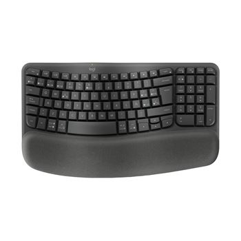 Picture of Logitech Wave Keys Wireless Ergonomic Keyboard - Graphite