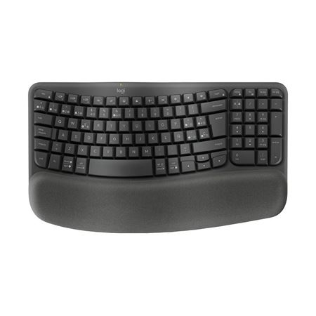 Picture of Logitech Wave Keys Wireless Ergonomic Keyboard - Graphite