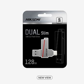 Picture of Hiksemi Dual Slim 32GB USB 3.2 Type-A and Type-C Flash Drive
