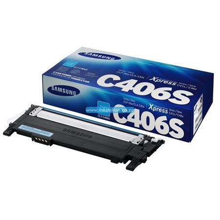 Picture of Samsung CLT-C406S Cyan Toner Cartridge