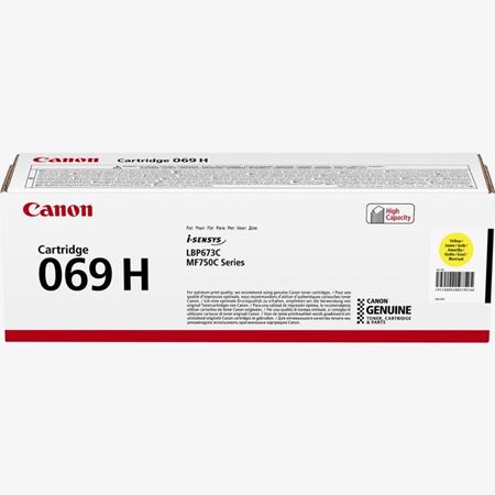 Picture of Canon Toner Cartridge 069H High Yield Yellow
