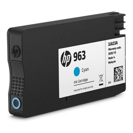 Picture of HP 963 Original Cyan Ink Cartridge