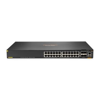 Picture of HPE Aruba 6200F 24 Port Gigabit Class 4 PoE Switch with 4 SFP+ and 370W JL725B