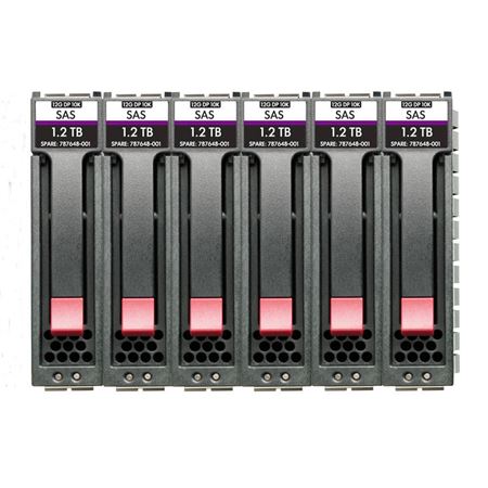 Picture of HPE MSA 60TB SAS 7.2K LFF M2 6 Pack Hard Drive Bundle R0Q70A