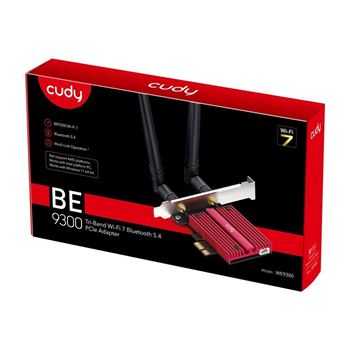 Cudy WE9300 BE9300 WiFi 7 and Bluetooth PCIe Card with Fixed Antenna