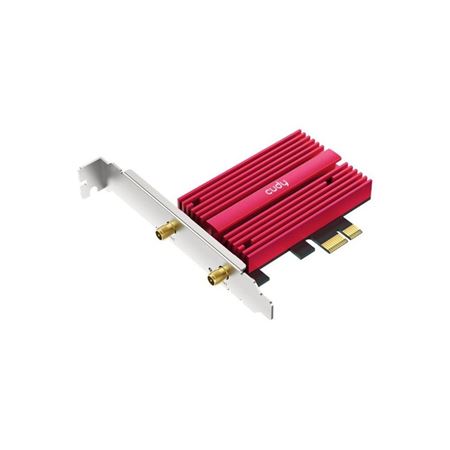 Cudy WE4000 AX5400 WiFi 6E and Bluetooth Tri Band PCIe Card with External Antenna