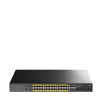 Cudy GS2028PS4 28 Port Gigabit L2 Managed PoE+ Switch 24 PoE Ports 4 SFP Combo 300W